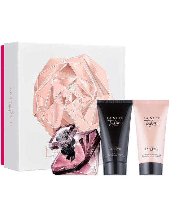 Coffret Pour Femme Lancôme La Nuit Trésor - Eau De Parfum 50 ml + Body Lotion 50 ml + Gel Douche 50 ml